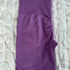 Purple gym shorts